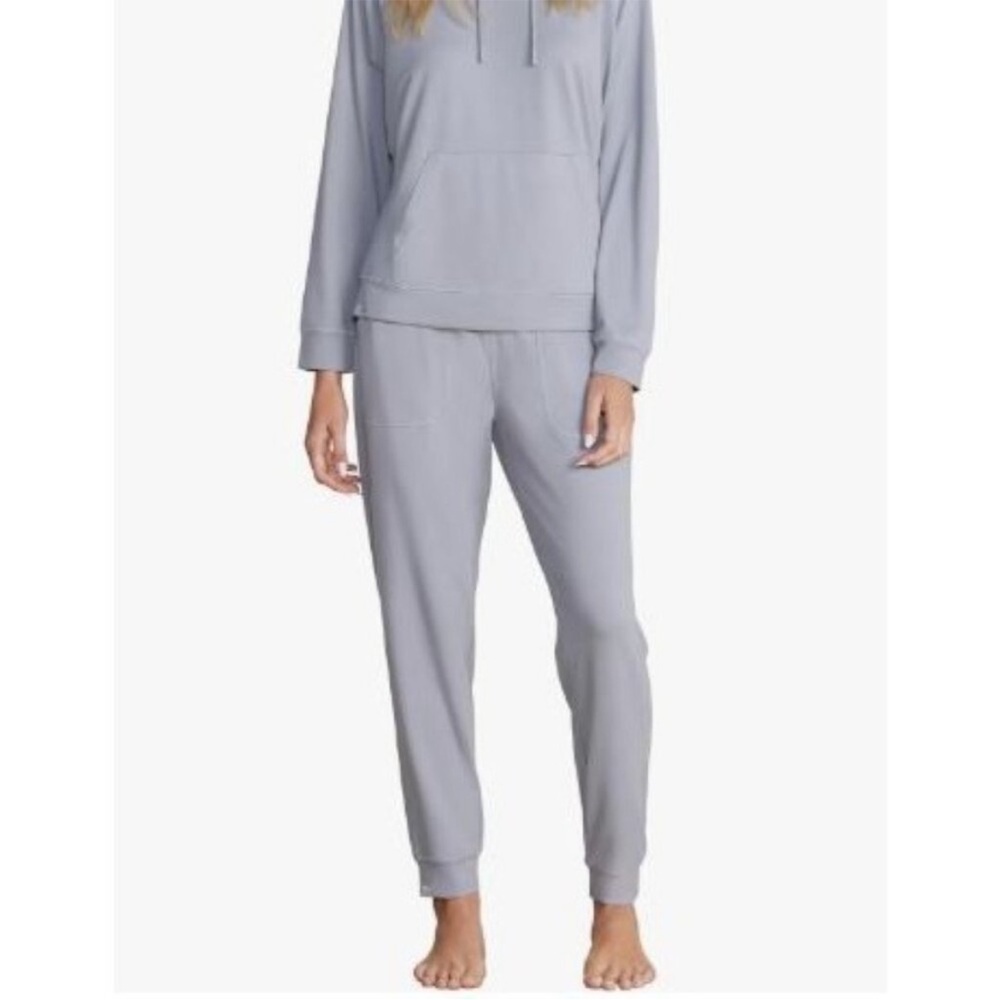 Barefoot Dreams Malibu Collection Butterchic Knit High Rise Joggers Grey S